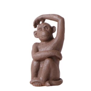 Ornament Sitting Monkey - Bruin