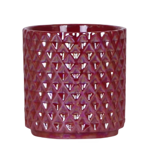 Maceta Diamond Pearl | rojo