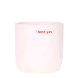 Maceta I love you | blanco | rojo