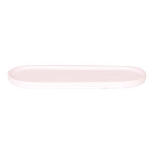 Ovale dienblad resin | lichtgrijs